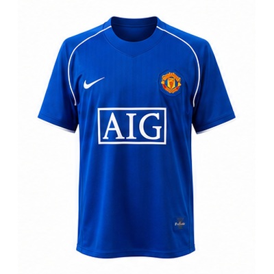 M-U 07/08 Goalkeeper Blue Retro Jersey