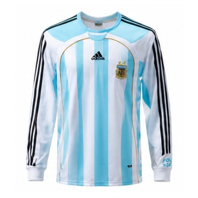 Argentina 2006 Home Long Sleeve Retro Jersey