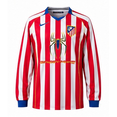 Atletico Madrid 04/05 Home Long Sleeve Retro Jersey