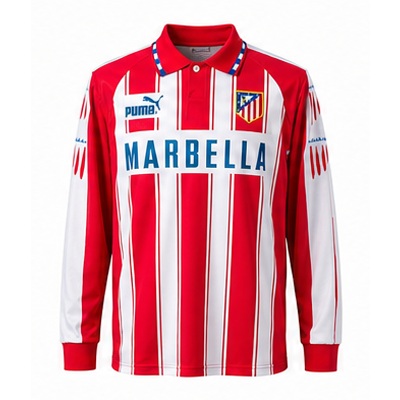 Atletico Madrid 94/95 Home Long Sleeve Retro Jersey