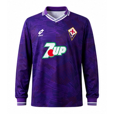 Fiorentina 92/93 Home Long Sleeve Retro Jersey