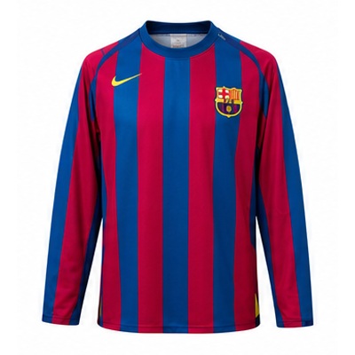 Barcelona 2005/06 Home Long Sleeve Retro Jersey