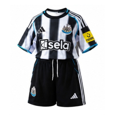 Newcastle United 25/26 Home Full kids kit Jersey size：