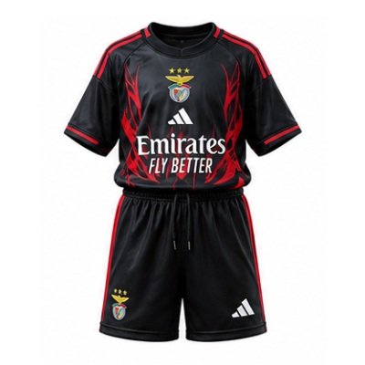 Benfica 25/26 Kids Kit Black Training Jersey Size：