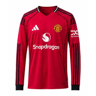 M-U 25/26 Home Long Sleeve Jersey