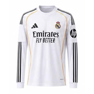 Real Madrid 25/26 Home Long Sleeve Jersey