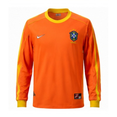 Brazil 1998 Goalkeeper Long Sleeve Retro Jersey