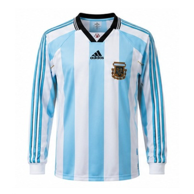 Argentina 1998 Home Long Sleeve Retro Jersey