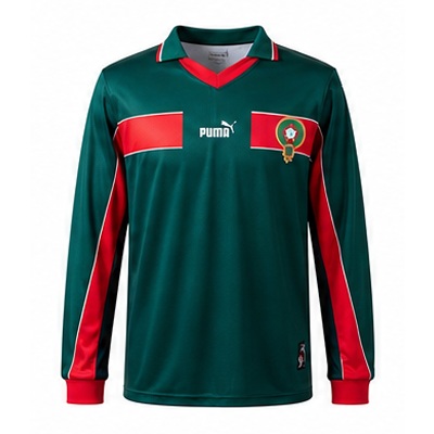 Morocco 1998 Home Long Sleeve Retro Jersey