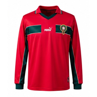 Morocco 1998 Away Long Sleeve Retro Jersey