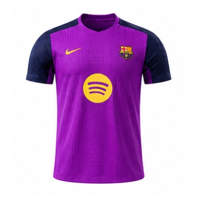 Barcelona 25/26 Pre-match training Player Version-Purple Jersey