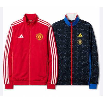 M-U Reversible Anthem Jacket Windbreaker - Black/Red