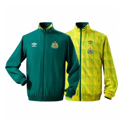 Newcastle United Reversible Jacket Windbreaker - Army Green & Yellow