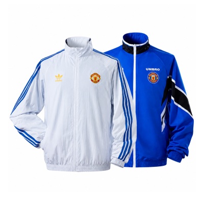 M-U Reversible Jacket Windbreaker - White & Blue