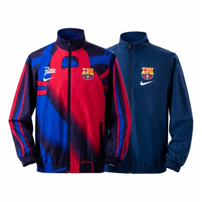 Barcelona Reversible Jacket Windbreaker - Red & Navy