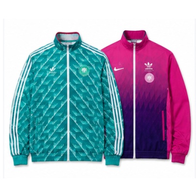 German Reversible Jacket Windbreaker - Green & Purple