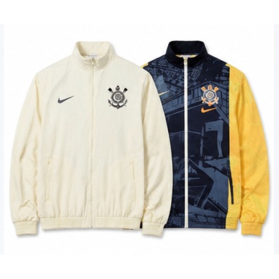 Corinthians Reversible Jacket Windbreaker - Beige & Black