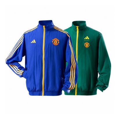 M-U Reversible Jacket Windbreaker - Blue & B Army Green