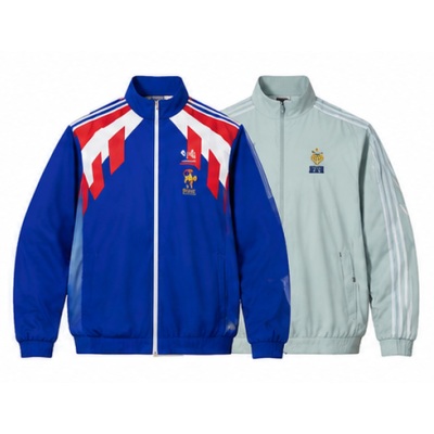 French Reversible Jacket Windbreaker - Blue & Mint Green