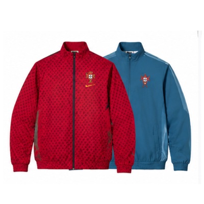 Portugal Reversible Jacket Windbreaker - Red & Cyan