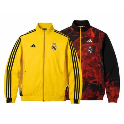 Real Madrid Reversible Jacket Windbreaker - Yellow & Red