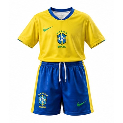 Brazil 2025 Home Kids Kit Jersey