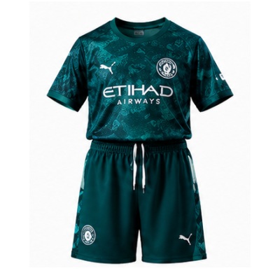Manchester City 25/26 Fourth Away Kids Kit Jersey
