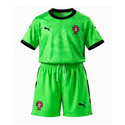 Portugal 2026 Fluorescent Green Kids Kit Jersey