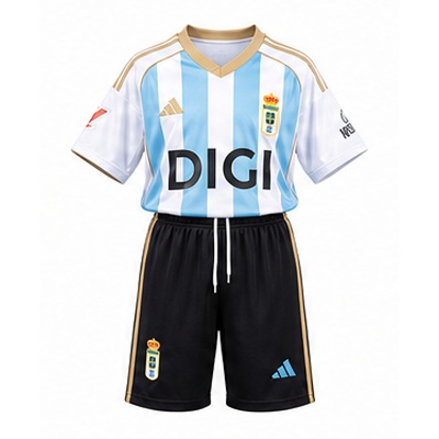 Real Oviedo 25/26 Third Away Kids Kit Jersey