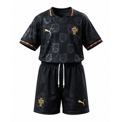 Portugal 2026 Black Kids Kit Jersey