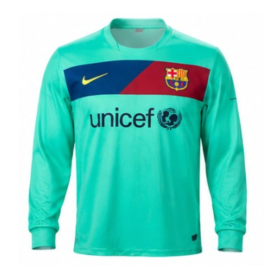 Barcelona 10/11 Away Long-Sleeve Retro Jersey