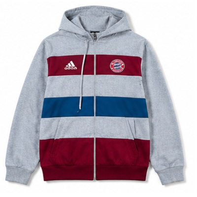 Bayern Munich 14/15 Hooded Sweatshirt - Grey