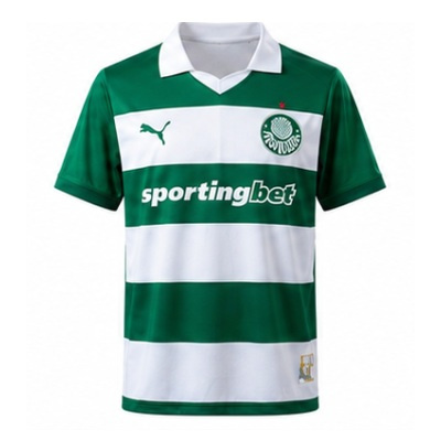 Palmeiras 25/26 Special Edition - White and Green Striped Jersey