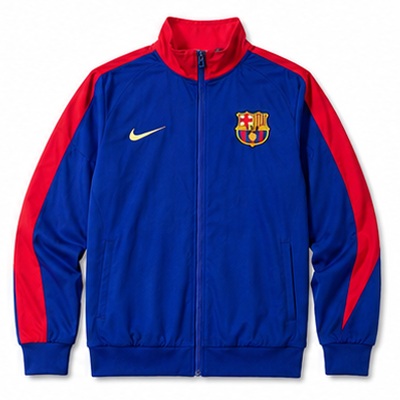 Barcelona Windbreaker - Deep Royal Blue & Noble Red
