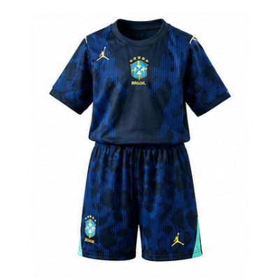 Brazil 2026 Away Kids Kit Jersey