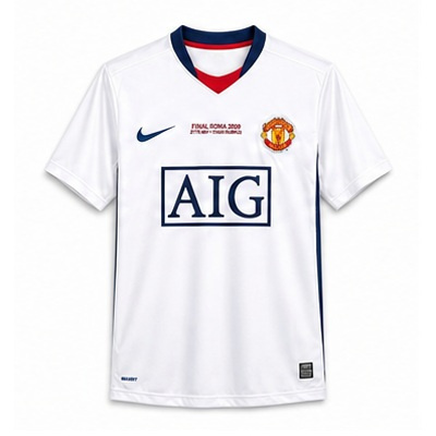 Retro Manchester United 08/09 Champions League away white
