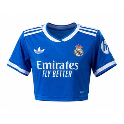 Real Madrid 25/26 Third Away Women's crop top style