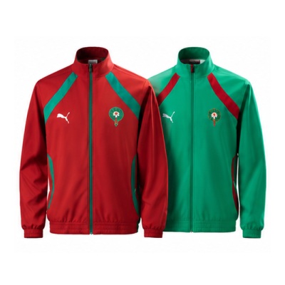 Morocco 2026 Reversible Jacket Windbreaker - Red & Green