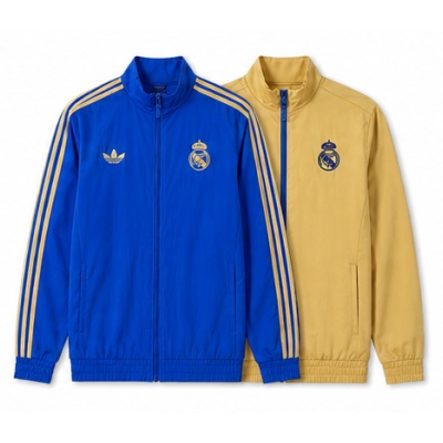Real Madrid Reversible Jacket Windbreaker - Blue & Yellow