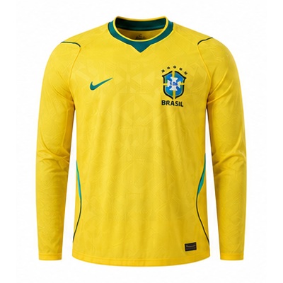 Brazil 2026 Home Player Version Long-Sleeve Jersey