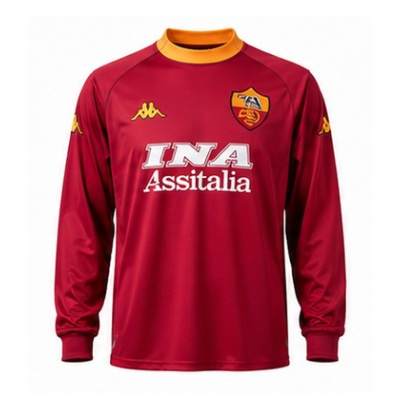 Roma 00/01 Home Long Sleeve Retro Jersey
