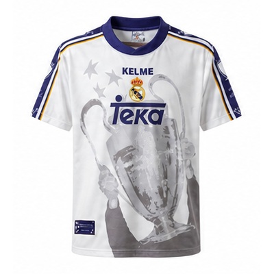 Retro 97-98 Real Madrid Champions League 7 Champions Commemorative Edition