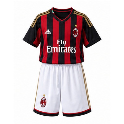 AC Milan 13/14 Home Retro Kids Kit Jersey