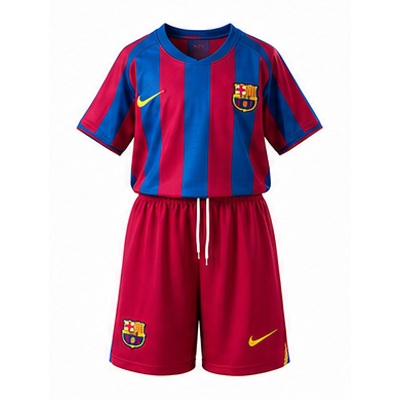 Barcelona 05/06 Home (League Edition) Retro Kids Kit Jersey