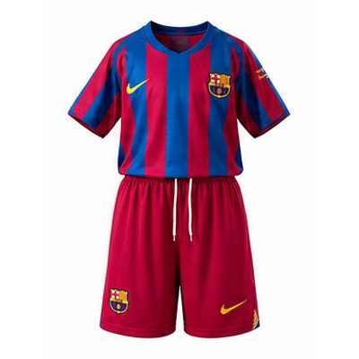Barcelona 05/06 Home (UEFA Champions League) Retro Kids Kit Jersey