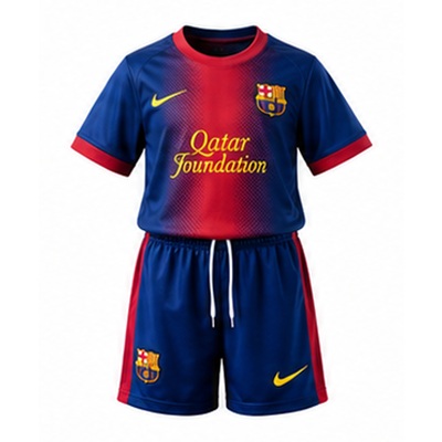 Barcelona 12/13 Home Retro Kids Kit Jersey