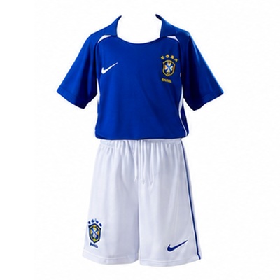 Brazil 2002 Away Retro Kids Kit Jersey