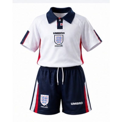 England 1998 Home Retro Kids Kit Jersey
