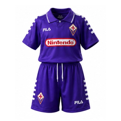 Fiorentina 98/99 Home Retro Kids Kit Jersey