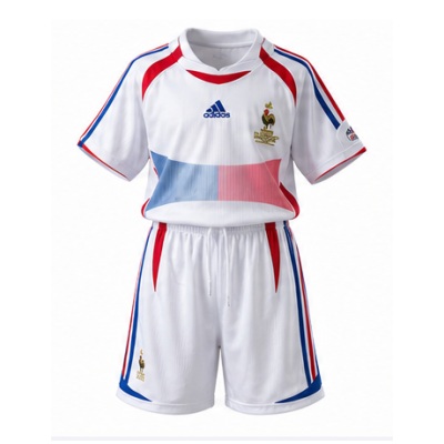 France 2006 Home Retro Kids Kit Jersey